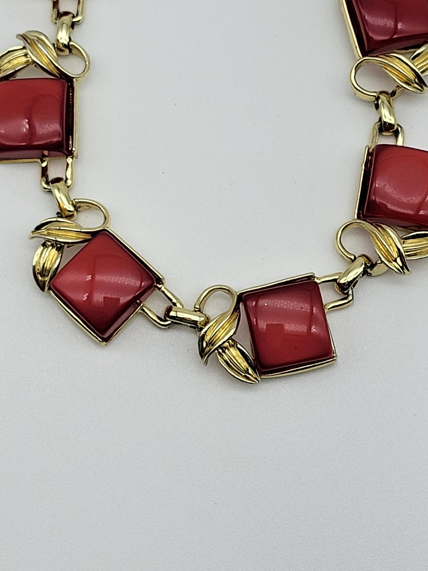 "Coral Mosaic" Necklace