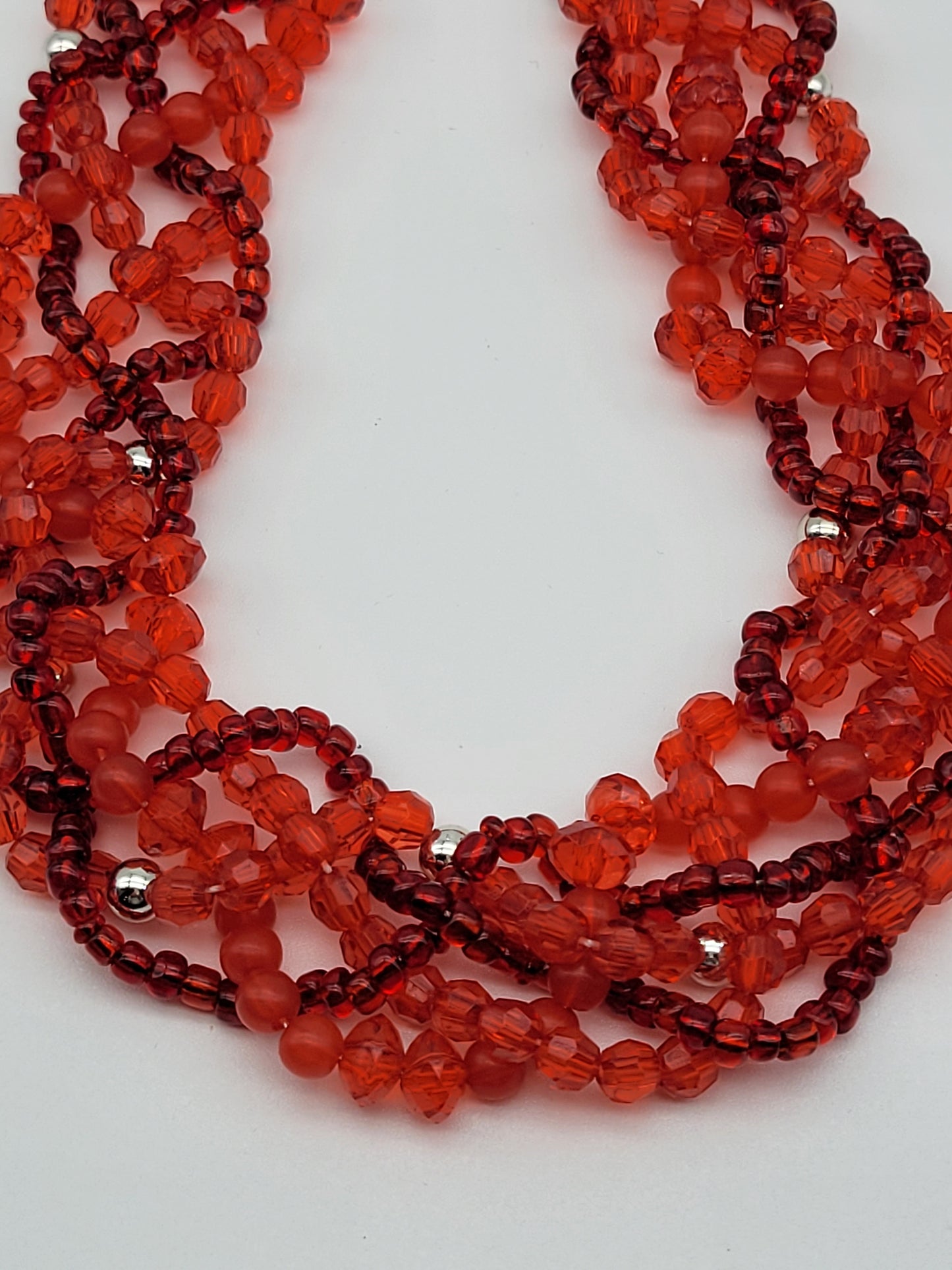 "Red Super Braid" Necklace