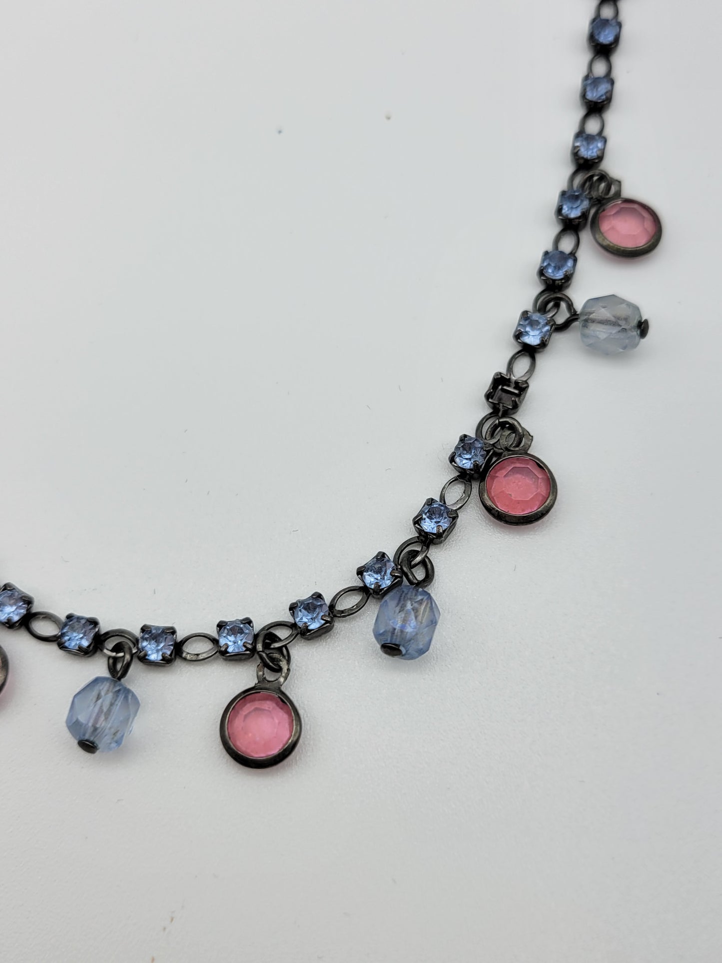 "Pink and Blue" Necklace