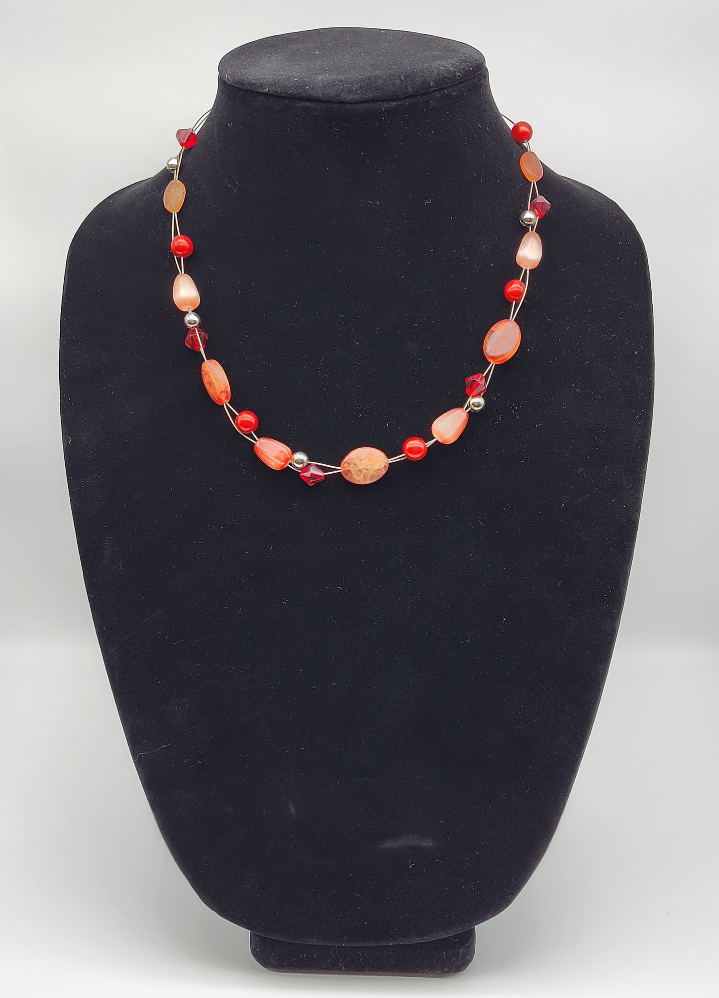 "Peaches and Cherries" Necklace