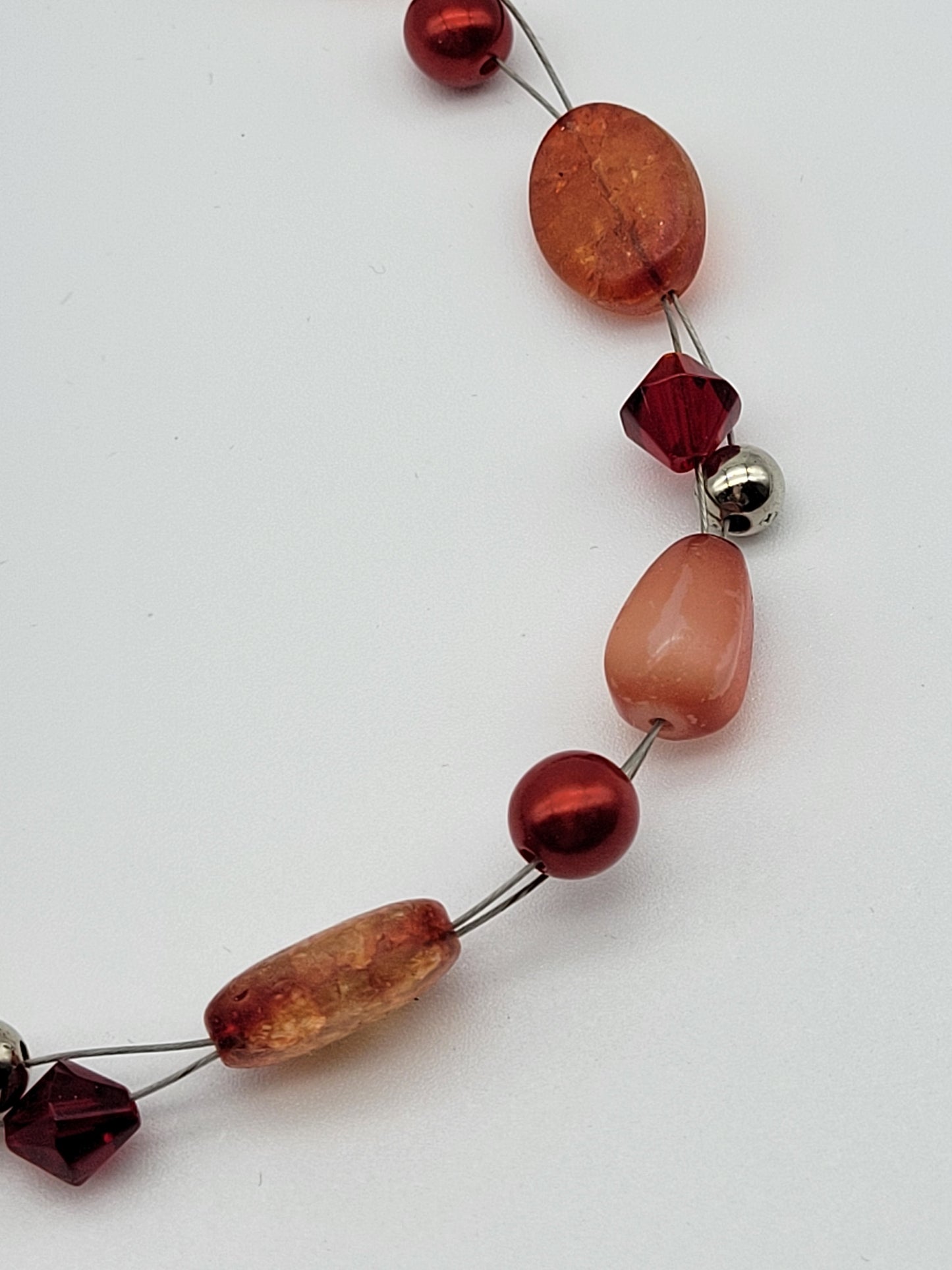 "Peaches and Cherries" Necklace