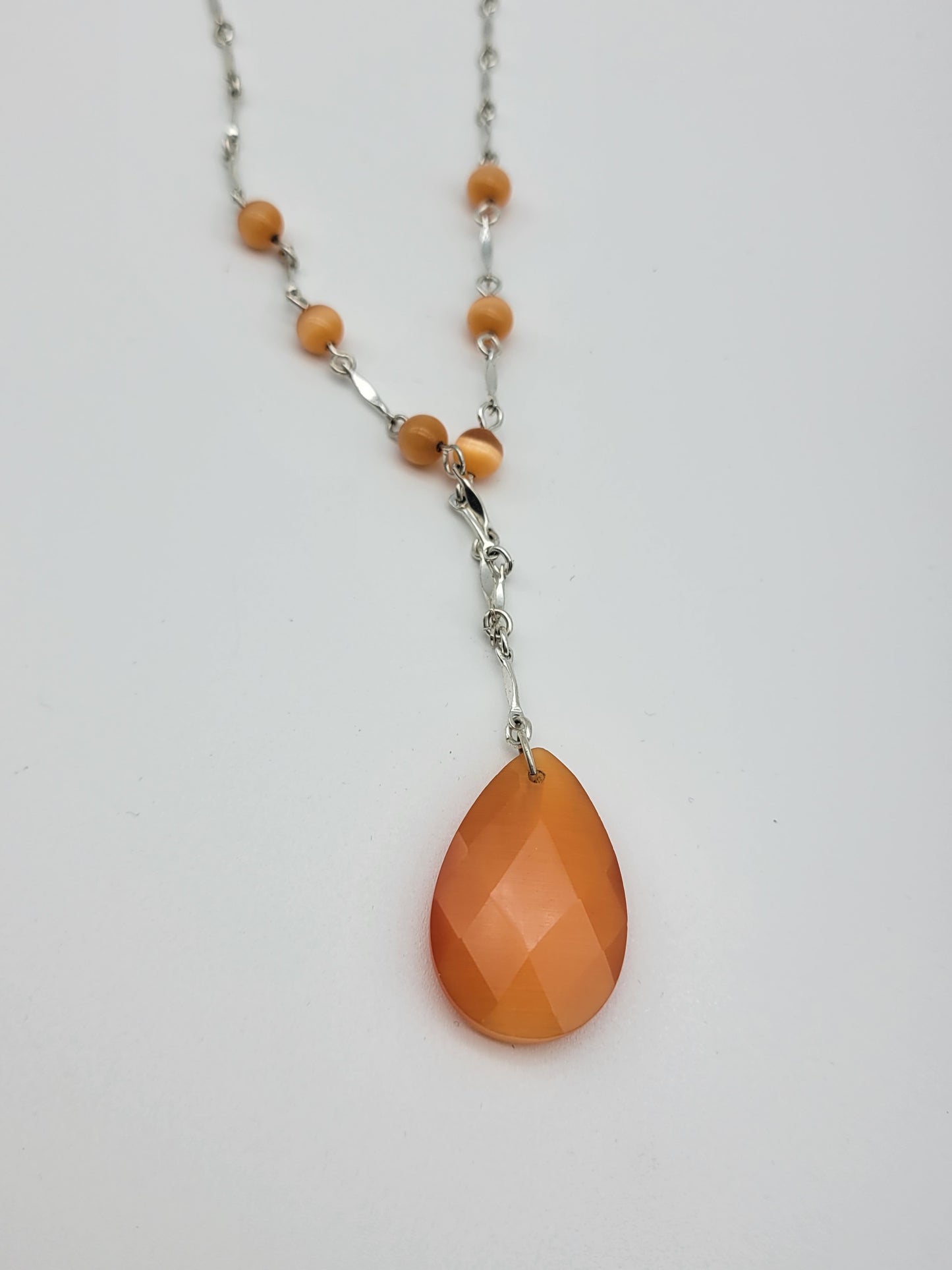 "Tangelo Facets" Necklace