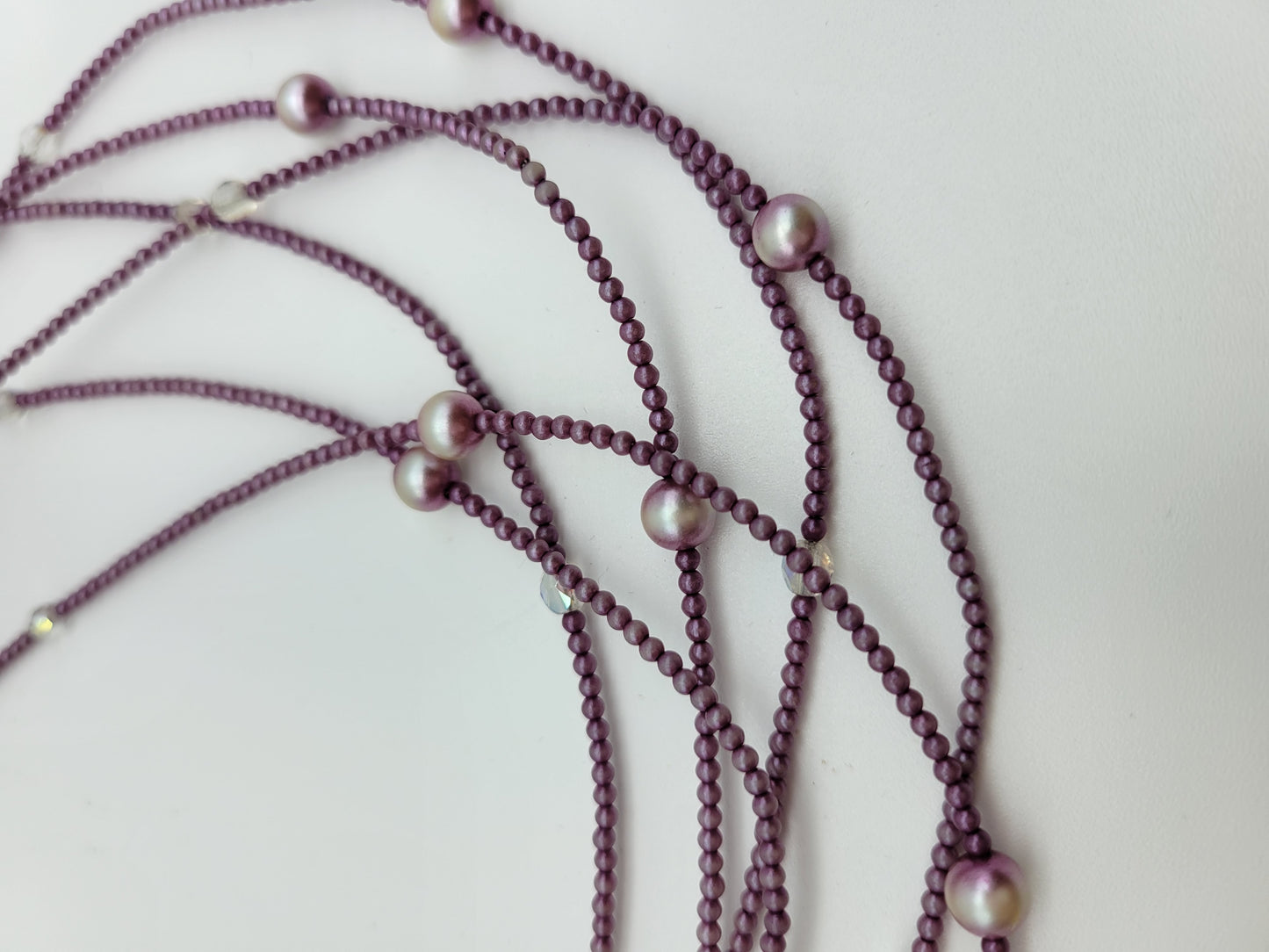 "Little Purple Pearls" Necklace