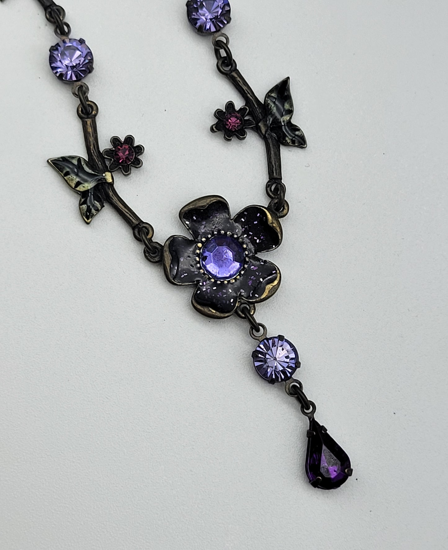"Purple Rose" Necklace