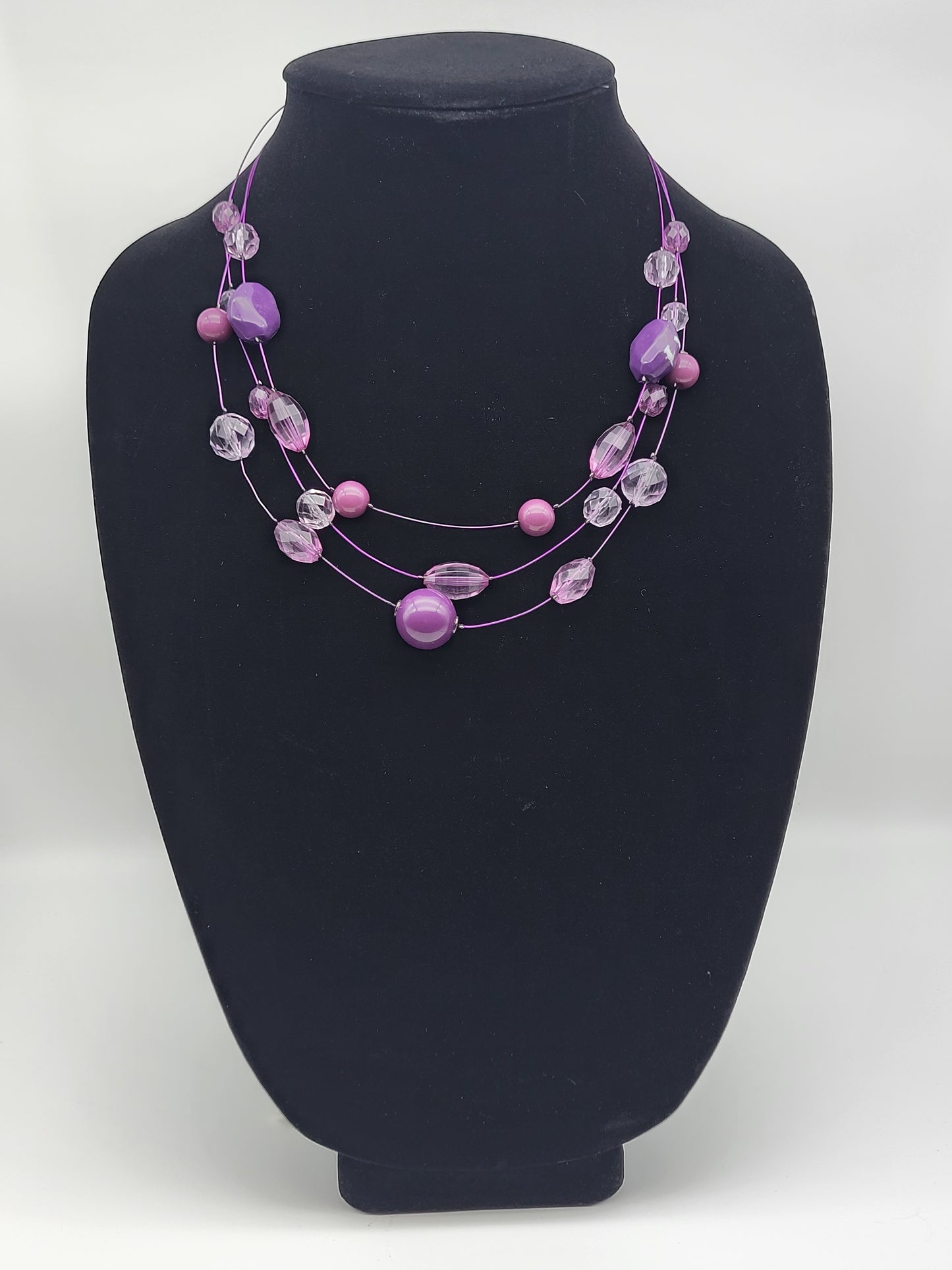 "Floating Iris" Necklace