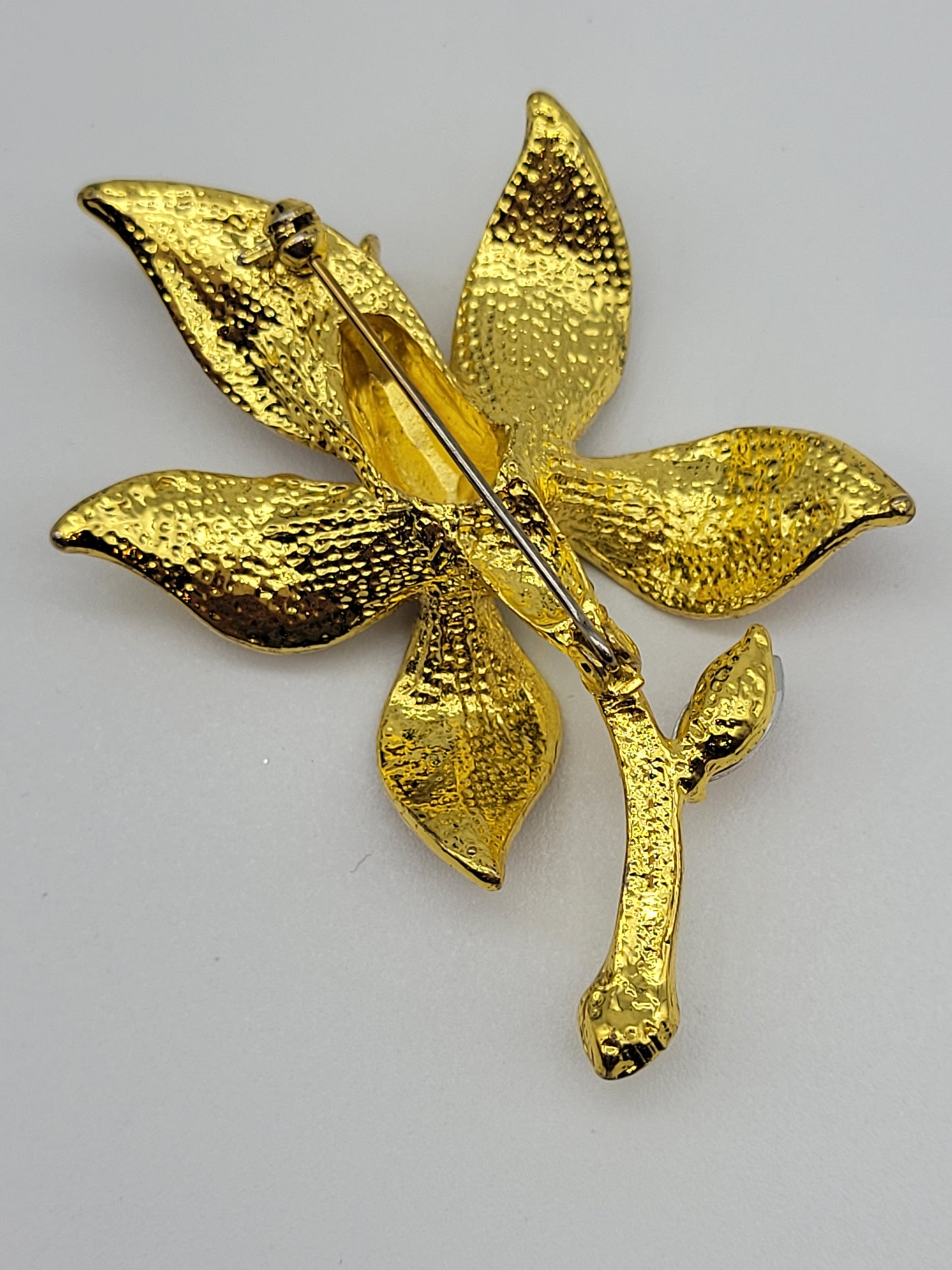 Vintage Orchid Brooch