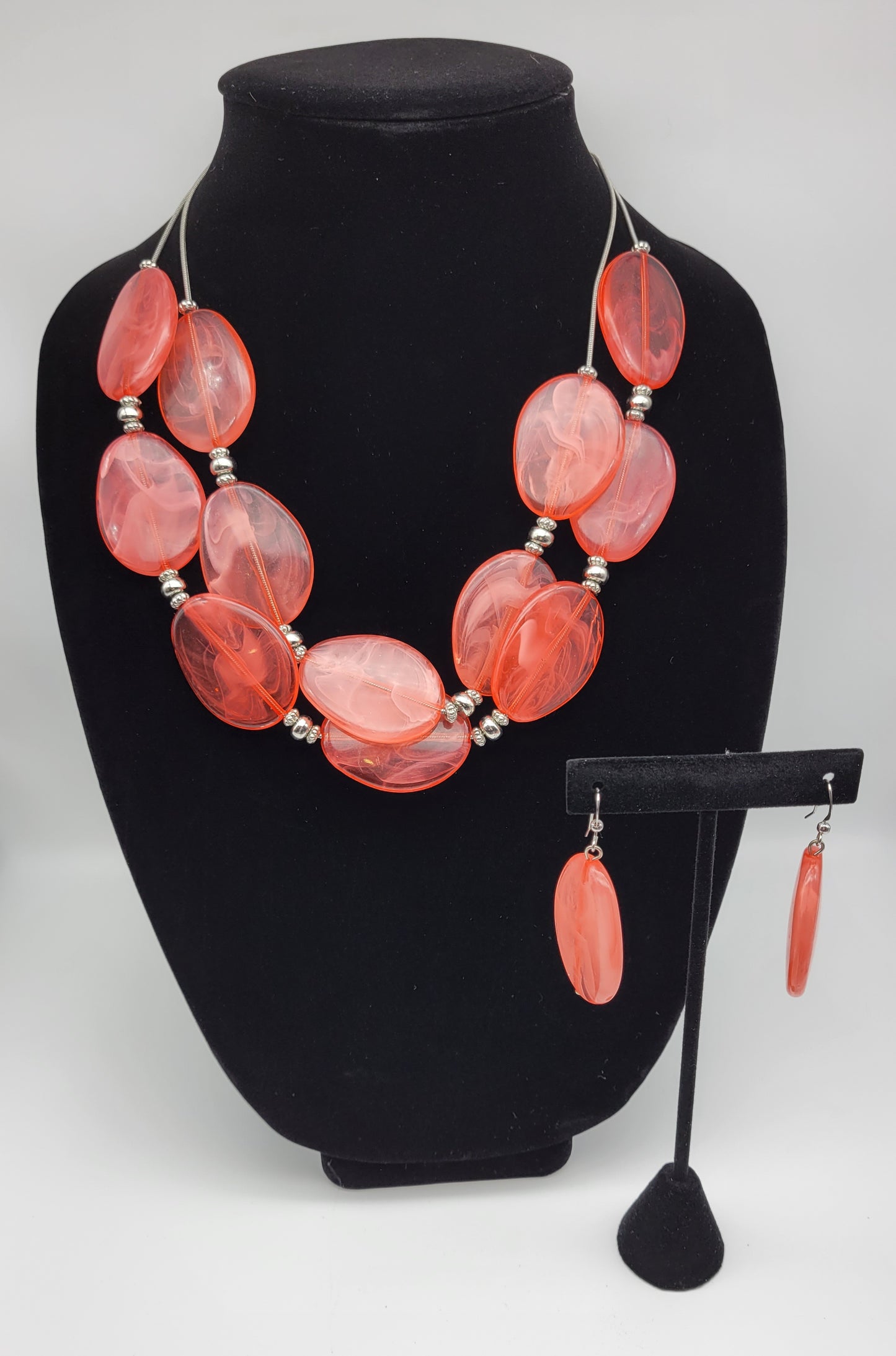 Necklace and Pierced Earring Set