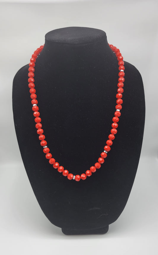 "Ruby Prism"Necklace