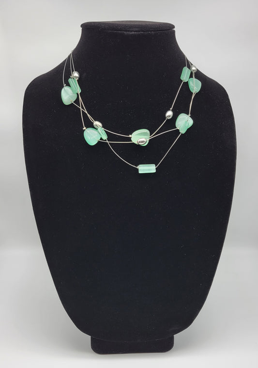 "Floating Sea Glass" Necklace
