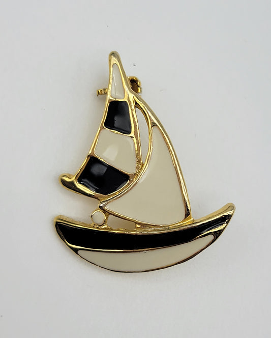 Sailboat Brooch